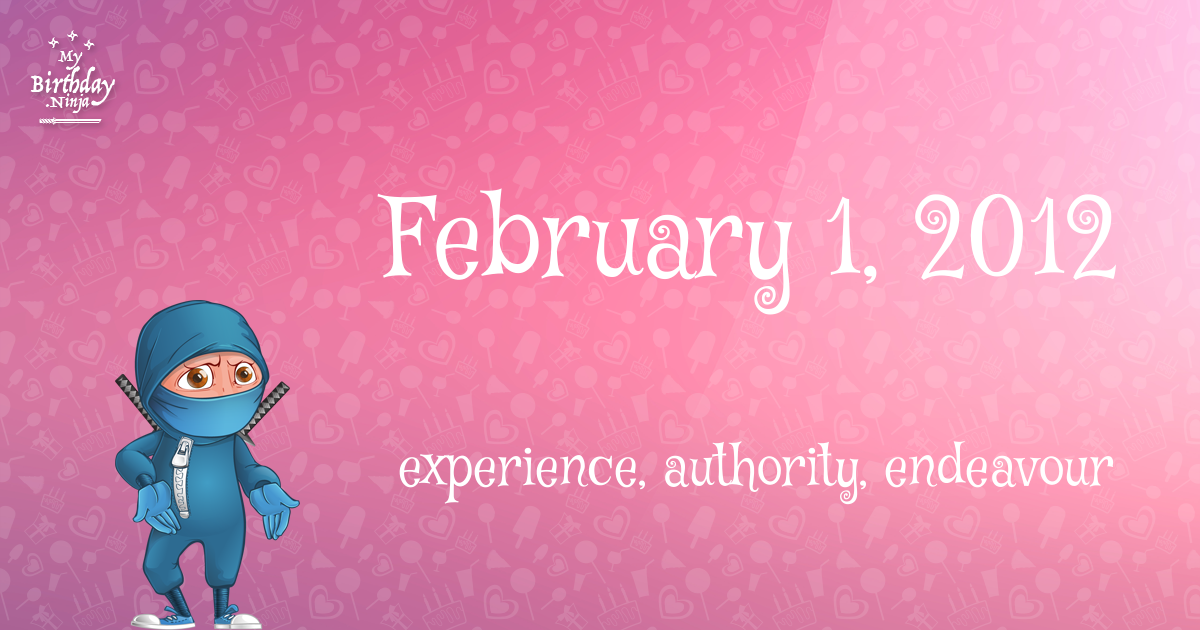 February 1, 2012 Birthday Ninja Poster
