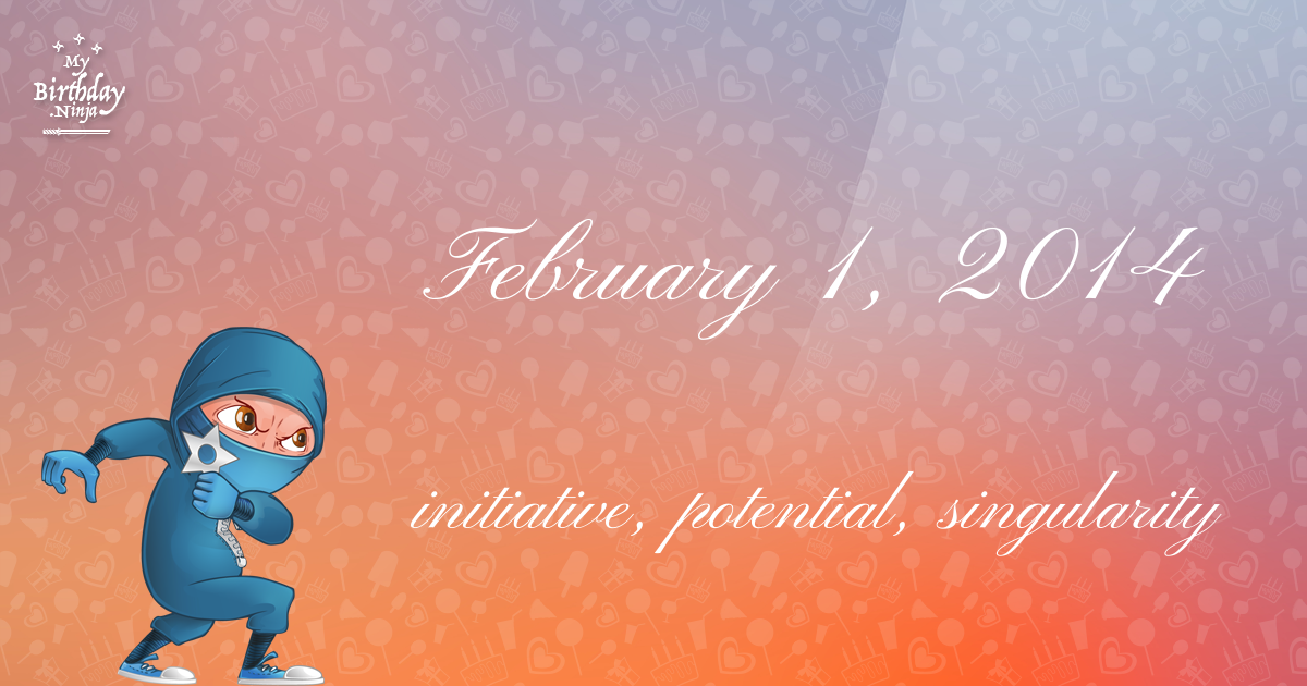 February 1, 2014 Birthday Ninja Poster