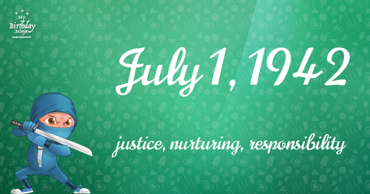 July 1, 1942 Birthday Ninja