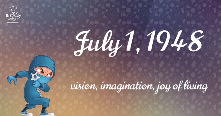 July 1, 1948 Birthday Ninja