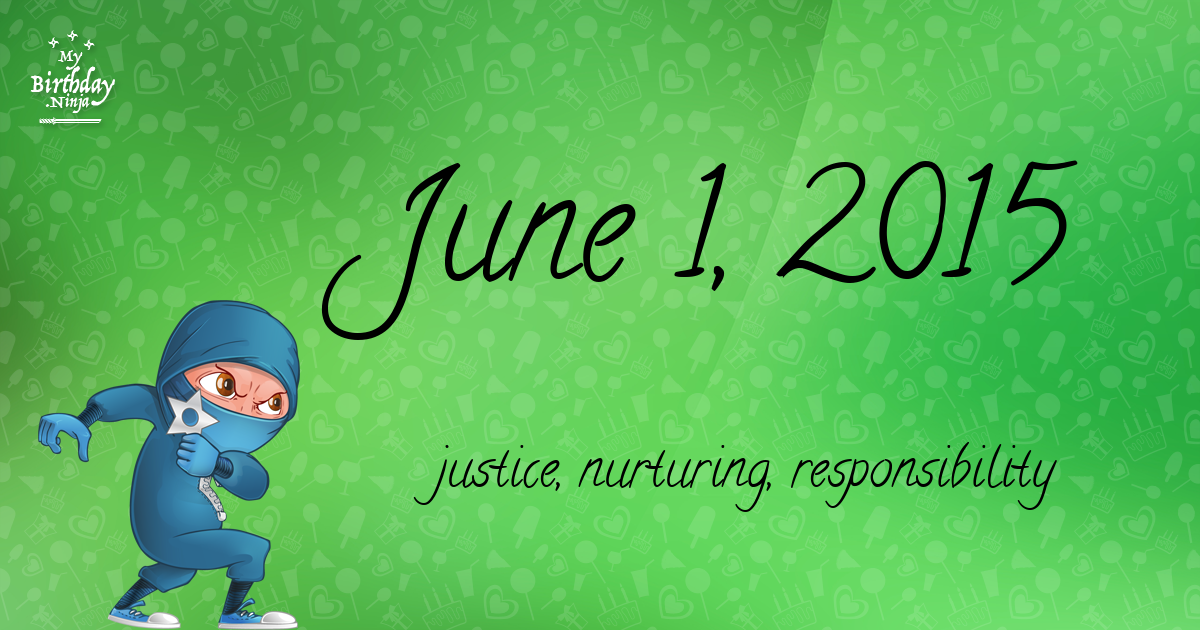 June 1, 2015 Birthday Ninja Poster