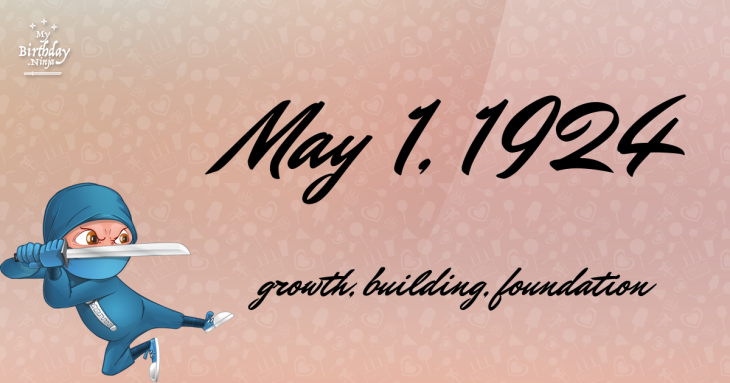 May 1, 1924 Birthday Ninja