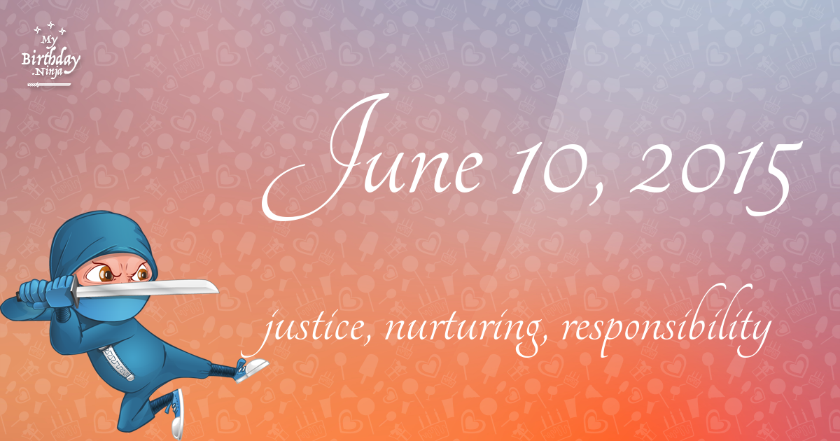 June 10, 2015 Birthday Ninja Poster