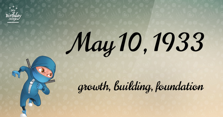 May 10, 1933 Birthday Ninja