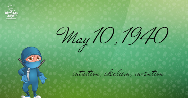 May 10, 1940 Birthday Ninja