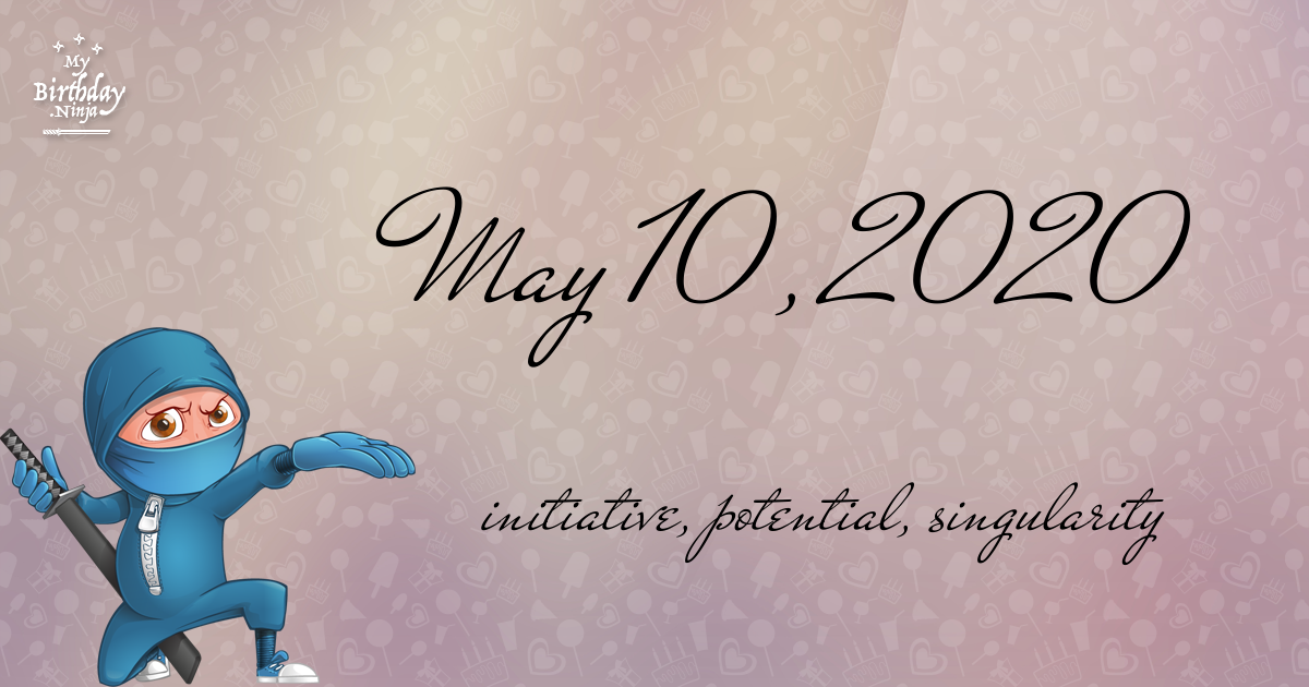 May 10, 2020 Birthday Ninja Poster