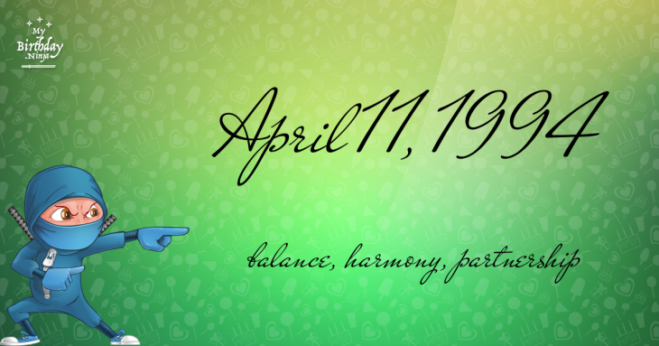 April 11, 1994 Birthday Ninja