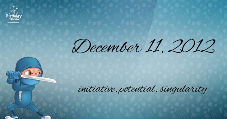 December 11, 2012 Birthday Ninja