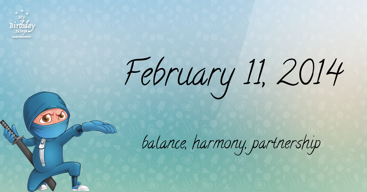 February 11, 2014 Birthday Ninja Poster