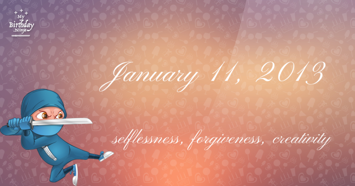 January 11, 2013 Birthday Ninja