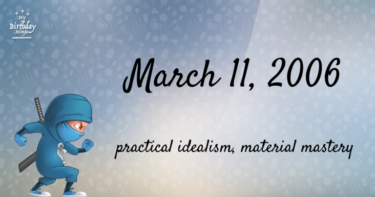 March 11, 2006 Birthday Ninja
