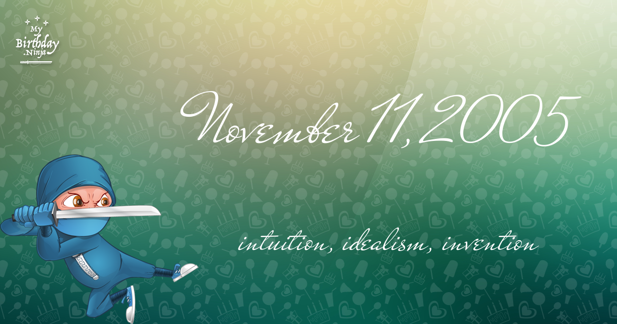 November 11, 2005 Birthday Ninja Poster