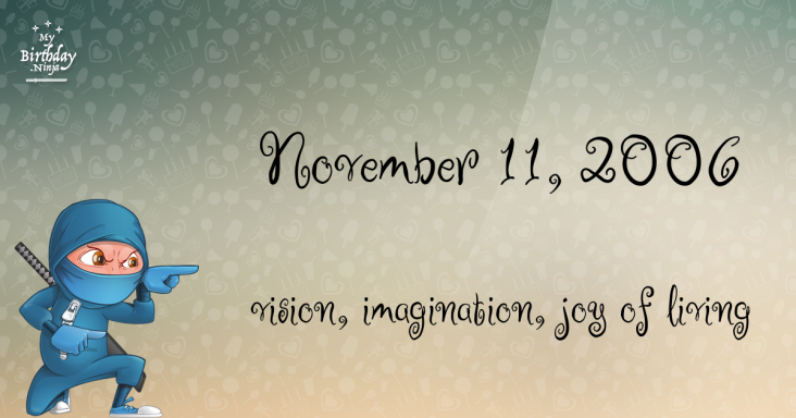 November 11, 2006 Birthday Ninja