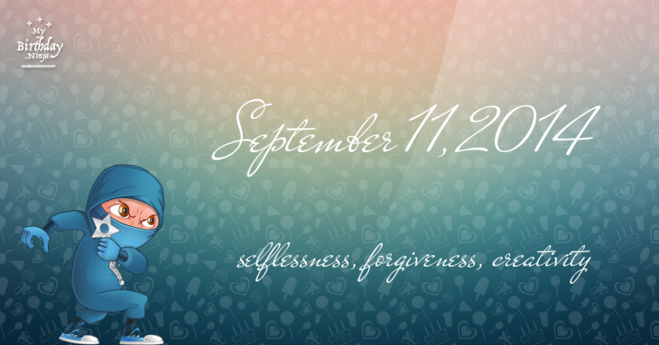 September 11, 2014 Birthday Ninja
