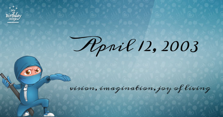 April 12, 2003 Birthday Ninja