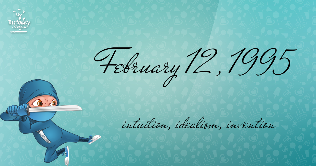 February 12, 1995 Birthday Ninja Poster