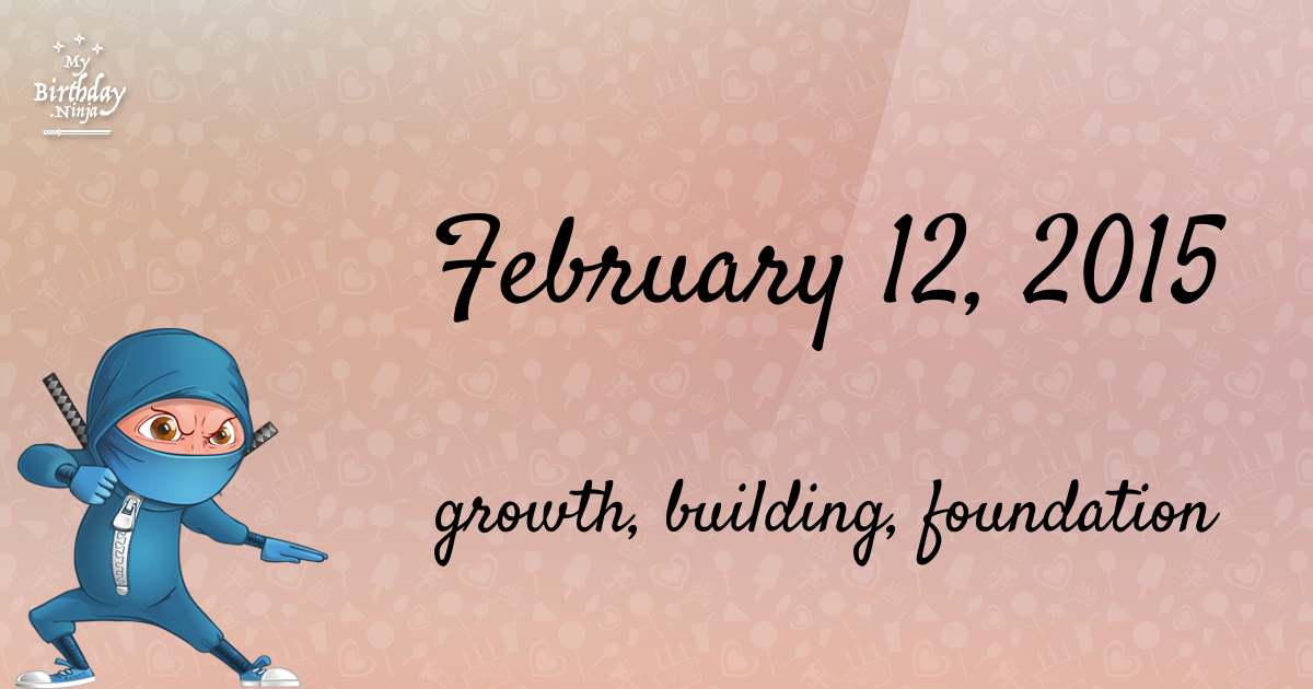 February 12, 2015 Birthday Ninja Poster