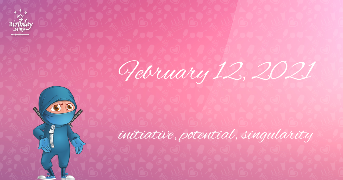 February 12, 2021 Birthday Ninja Poster