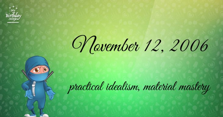November 12, 2006 Birthday Ninja