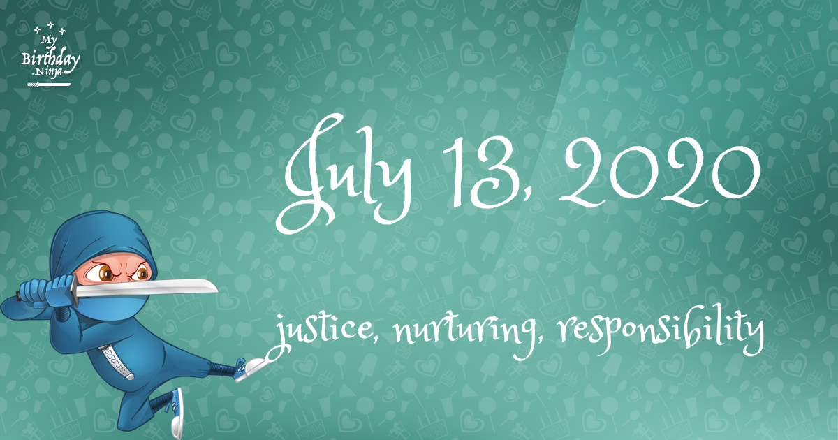 July 13, 2020 Birthday Ninja Poster