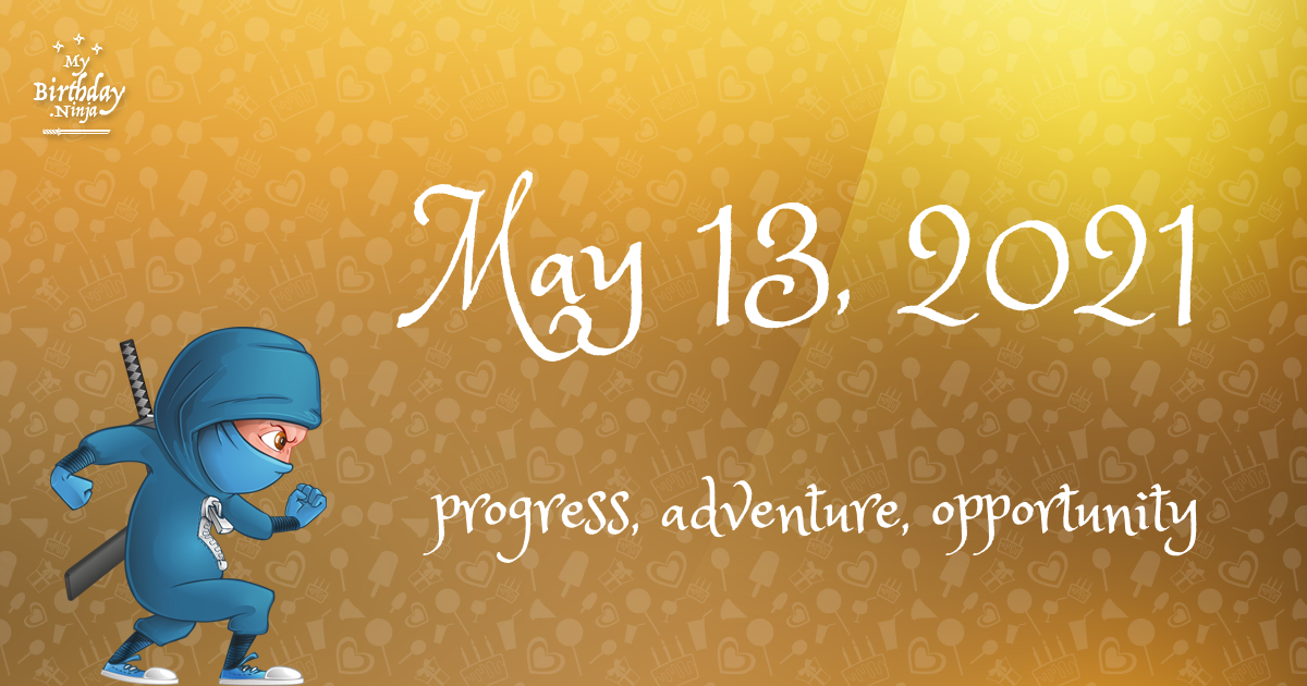 May 13, 2021 Birthday Ninja Poster