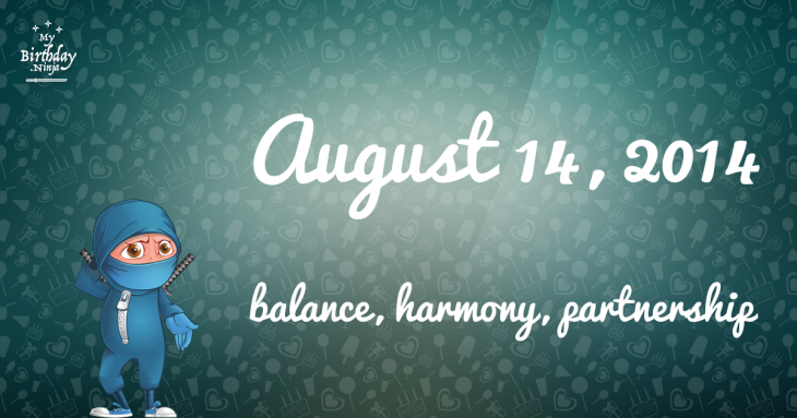 August 14, 2014 Birthday Ninja