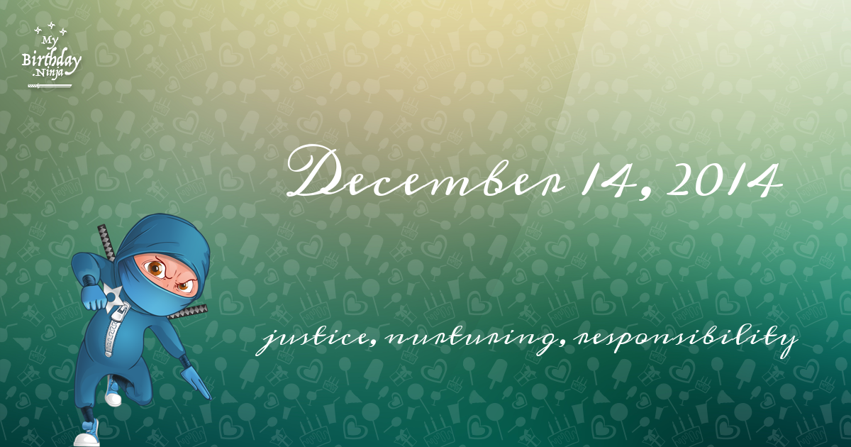 December 14, 2014 Birthday Ninja Poster