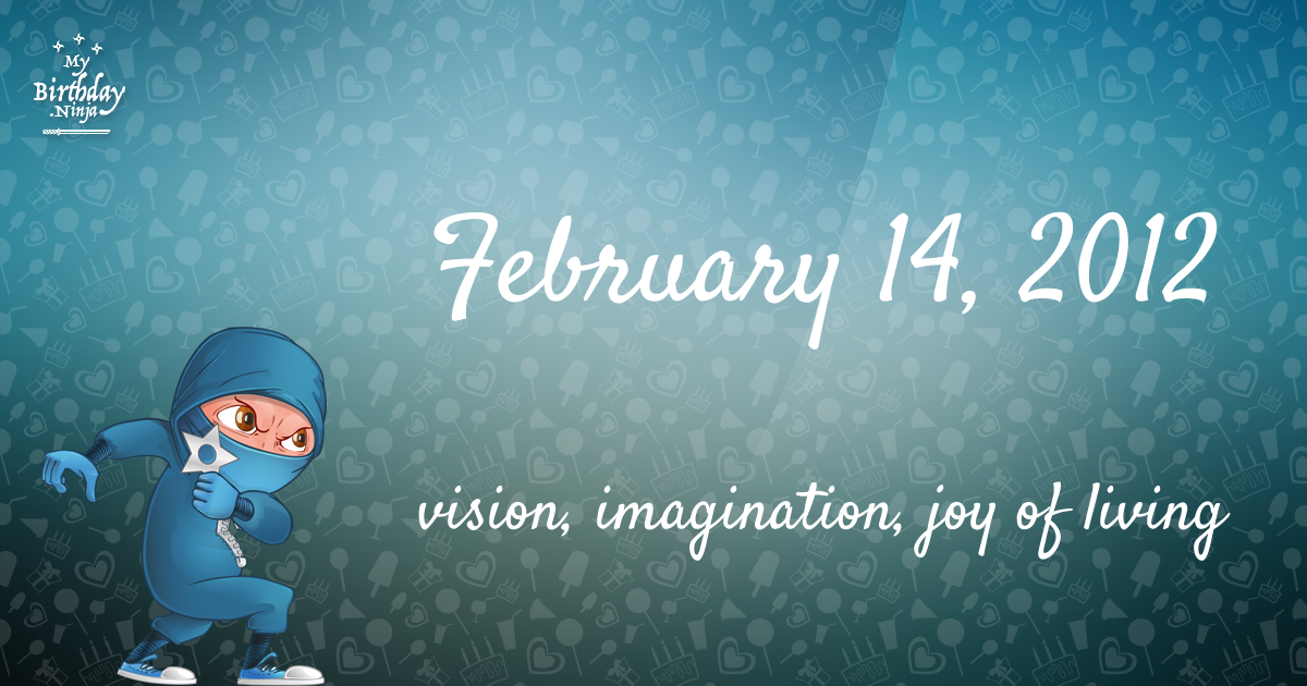 February 14, 2012 Birthday Ninja Poster