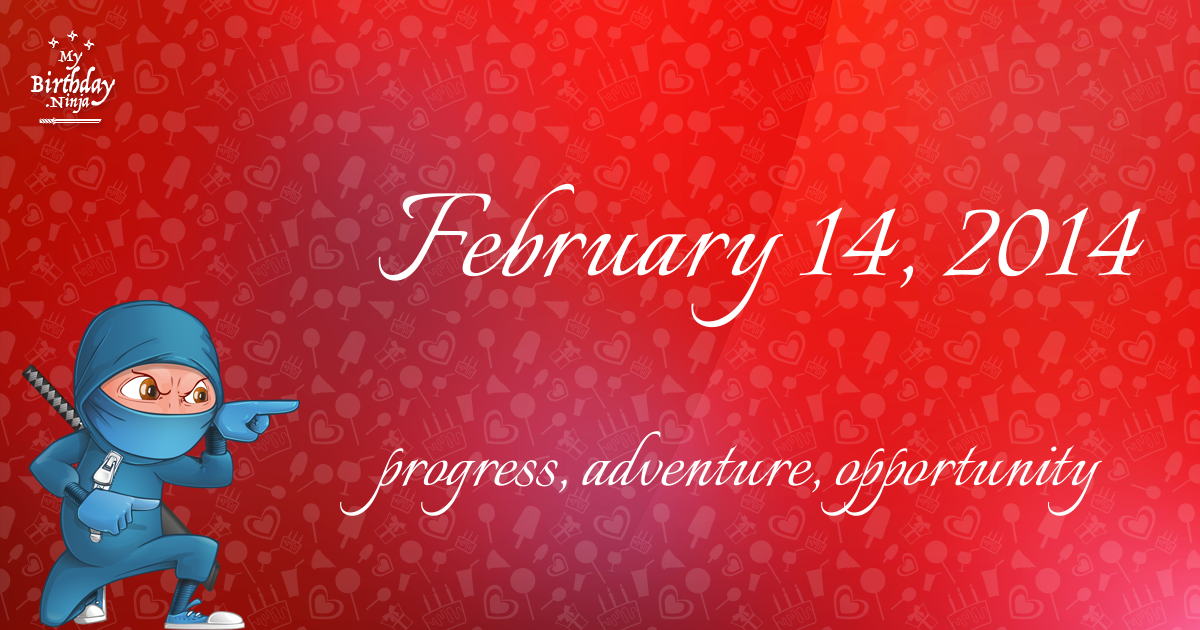 February 14, 2014 Birthday Ninja Poster