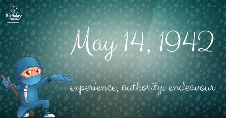 May 14, 1942 Birthday Ninja
