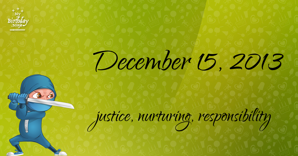 December 15, 2013 Birthday Ninja Poster