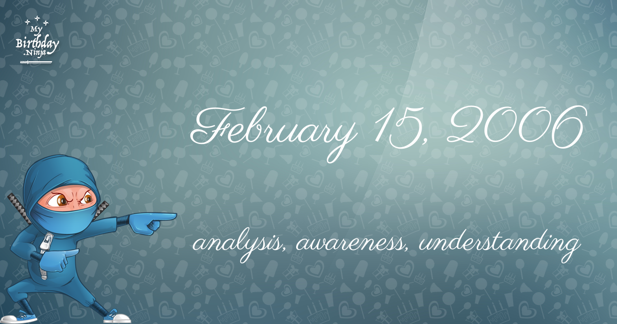 February 15, 2006 Birthday Ninja Poster