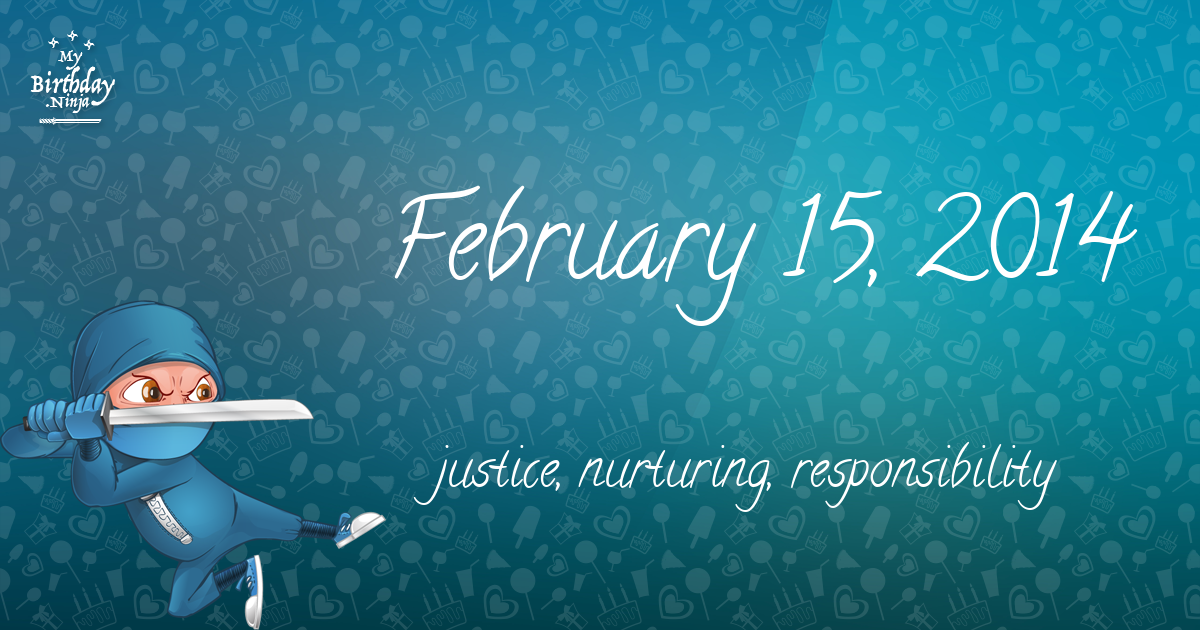 February 15, 2014 Birthday Ninja Poster