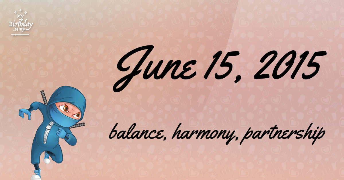 June 15, 2015 Birthday Ninja Poster