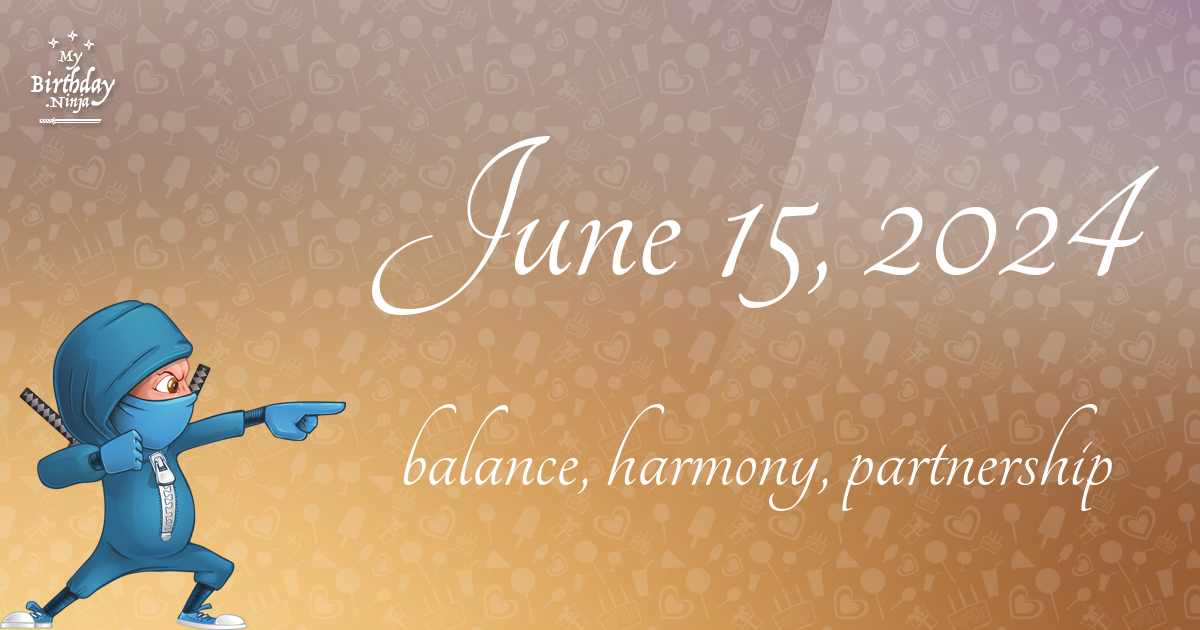 June 15, 2024 Birthday Ninja Poster