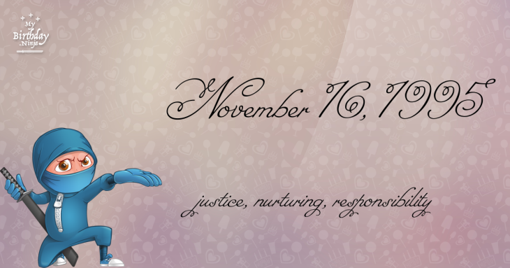 November 16, 1995 Birthday Ninja