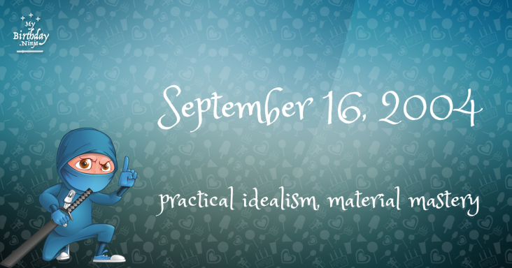 September 16, 2004 Birthday Ninja