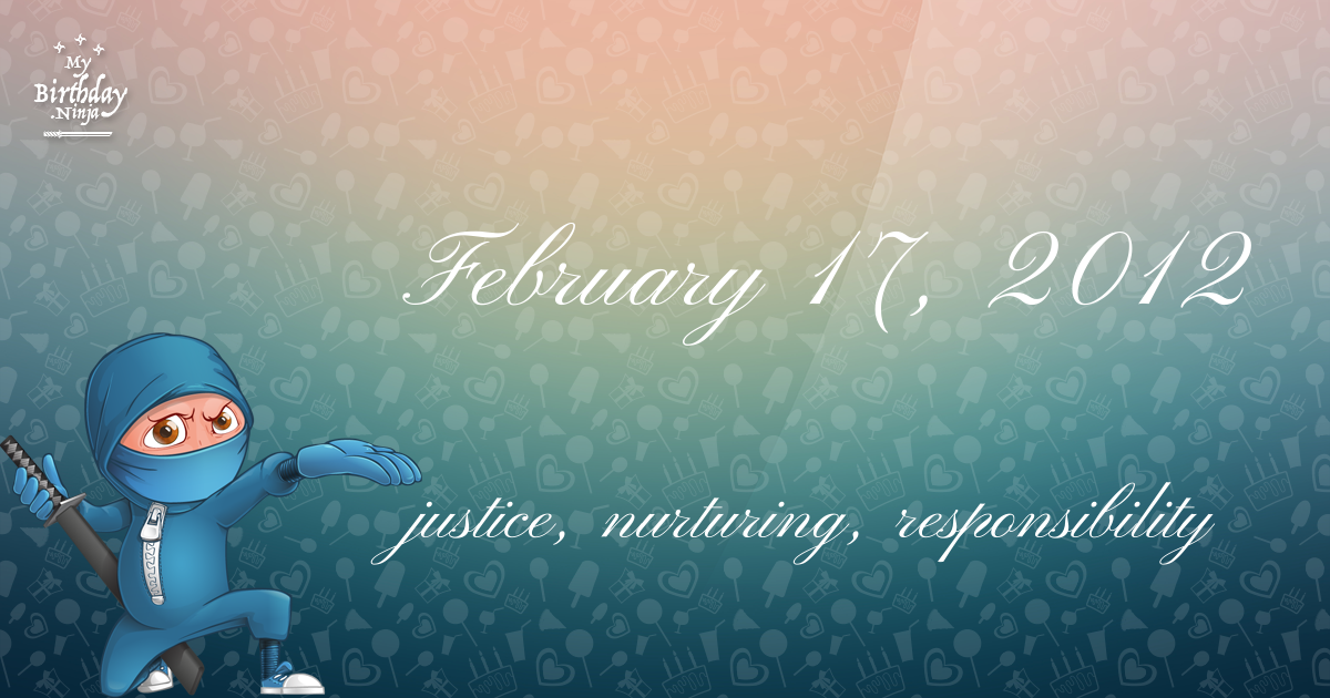 February 17, 2012 Birthday Ninja Poster