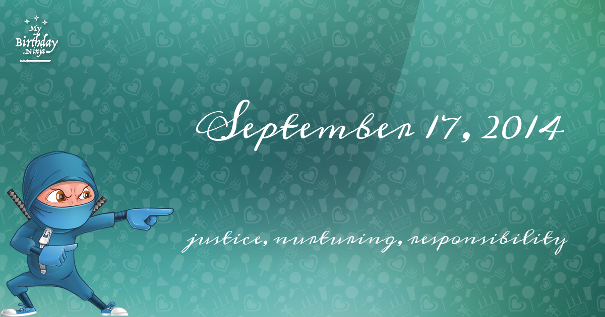 September 17, 2014 Birthday Ninja Poster