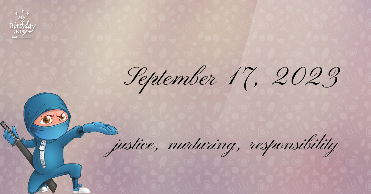September 17, 2023 Birthday Ninja Poster