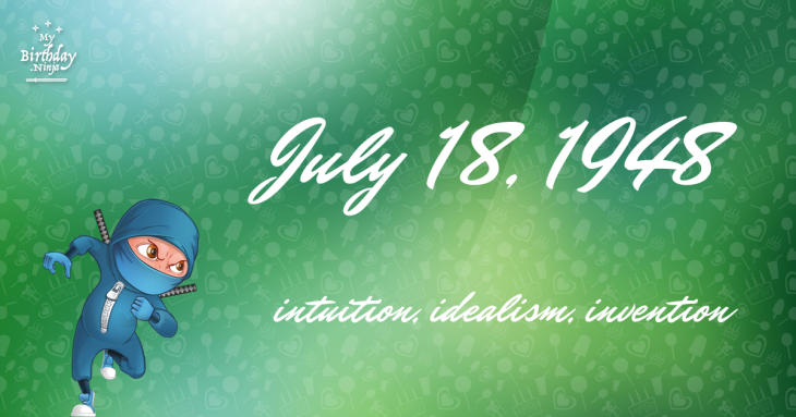 July 18, 1948 Birthday Ninja