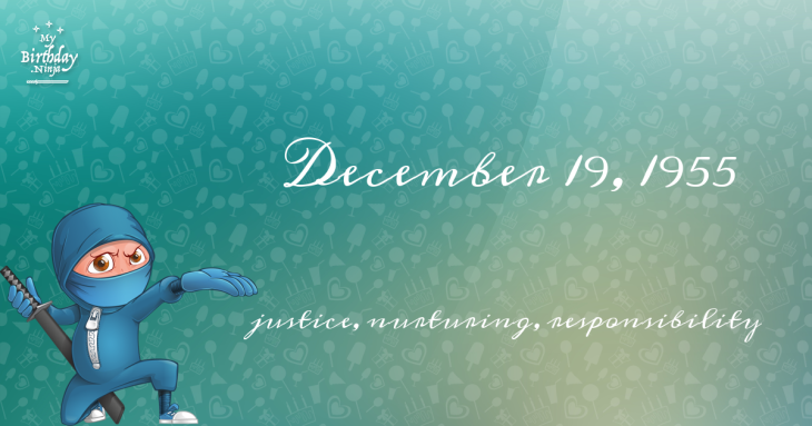 December 19, 1955 Birthday Ninja