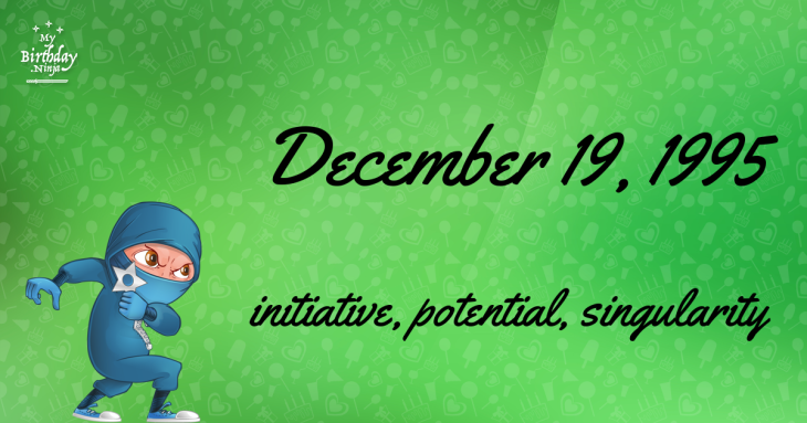 December 19, 1995 Birthday Ninja