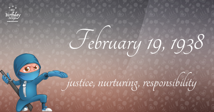 February 19, 1938 Birthday Ninja