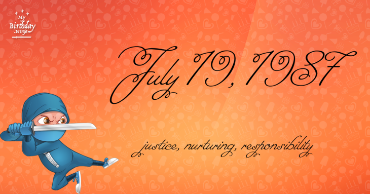 July 19, 1987 Birthday Ninja