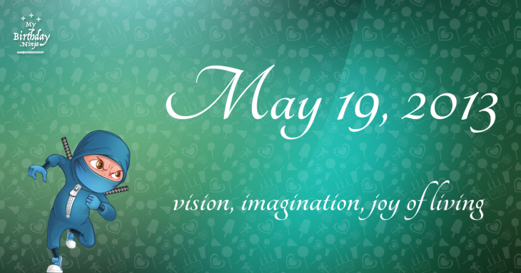 May 19, 2013 Birthday Ninja