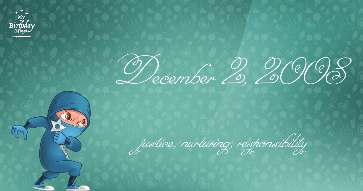 December 2, 2008 Birthday Ninja Poster