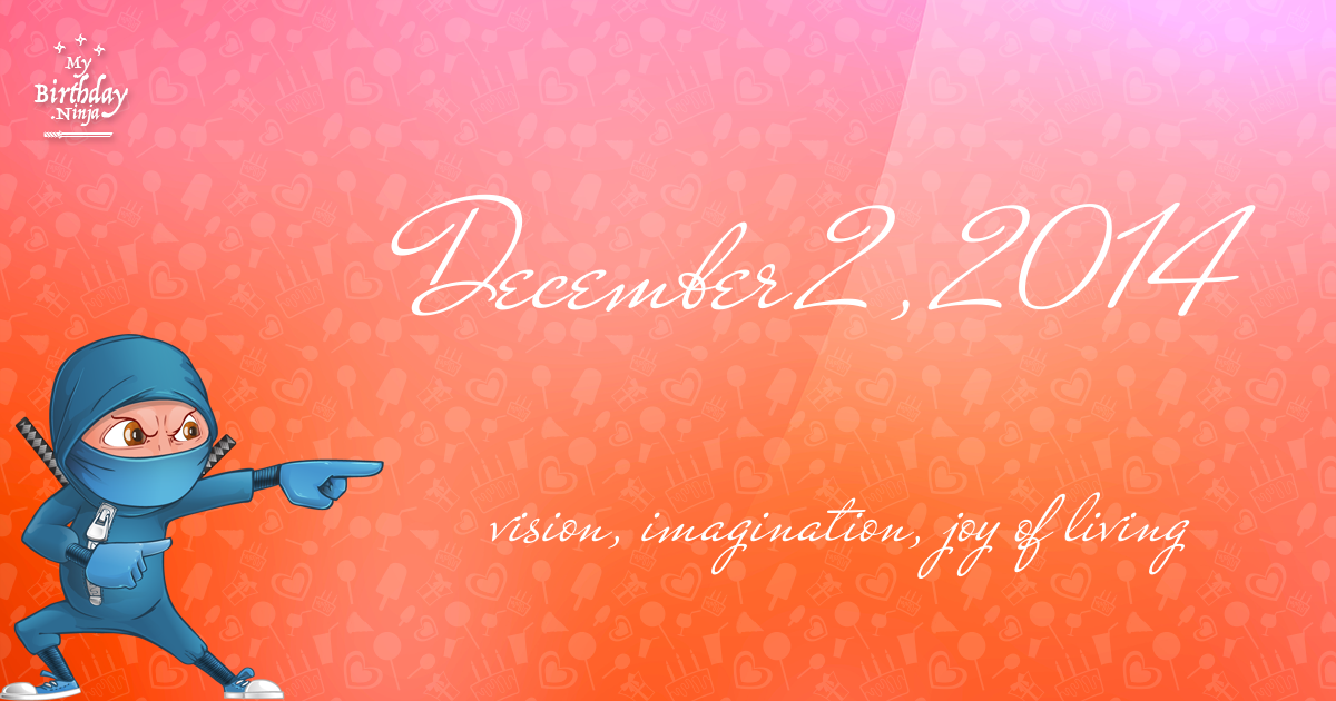 December 2, 2014 Birthday Ninja Poster