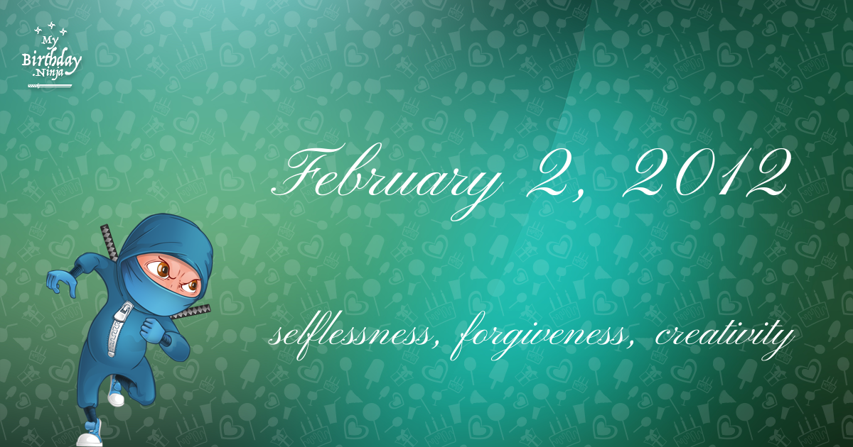 February 2, 2012 Birthday Ninja Poster