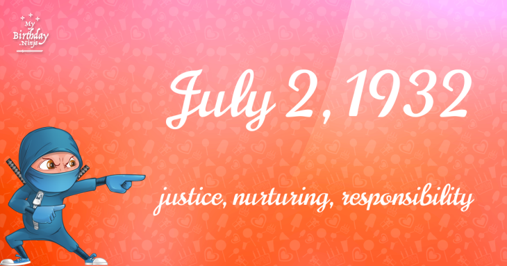 July 2, 1932 Birthday Ninja